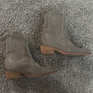Free People Charcoal Ankle Boots